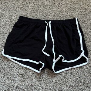 Black and White Women's Shorts